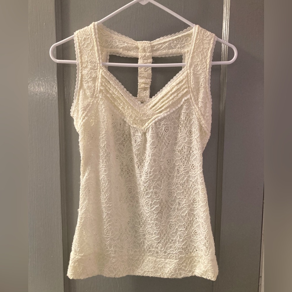 American Rag T Back Lace Tank Top